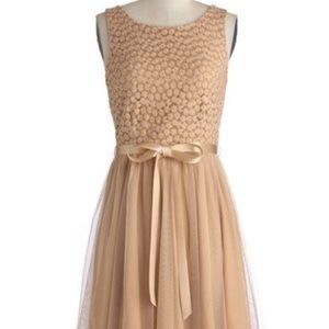 Modcloth Flower Arch 🌸 Rose Gold Party Dress
